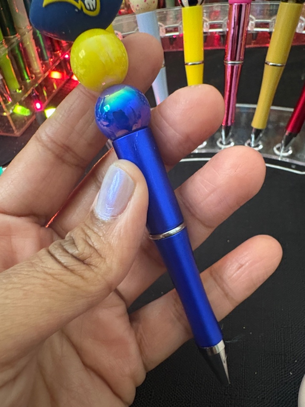 Blue Los Angeles Rams Beaded Pen - Picture 3 of 7